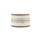 LaRibbons 2 1/2" Wired Dupioni Ribbon | Ivory w/ Platinum Trim | 5 Yard Roll